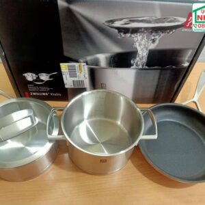 Alternative view of Bộ 3 nồi chảo bằng thép không gỉ 18/10 Zwilling Vitality 1006222