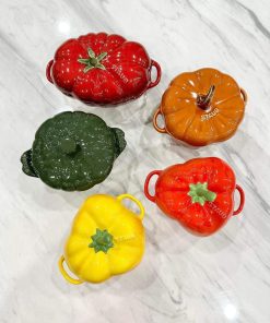 Bộ 5 âu sứ hoa quả nhiều màu Staub