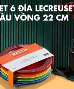 Bộ 6 đĩa sứ cầu vồng 22cm Le Creuset