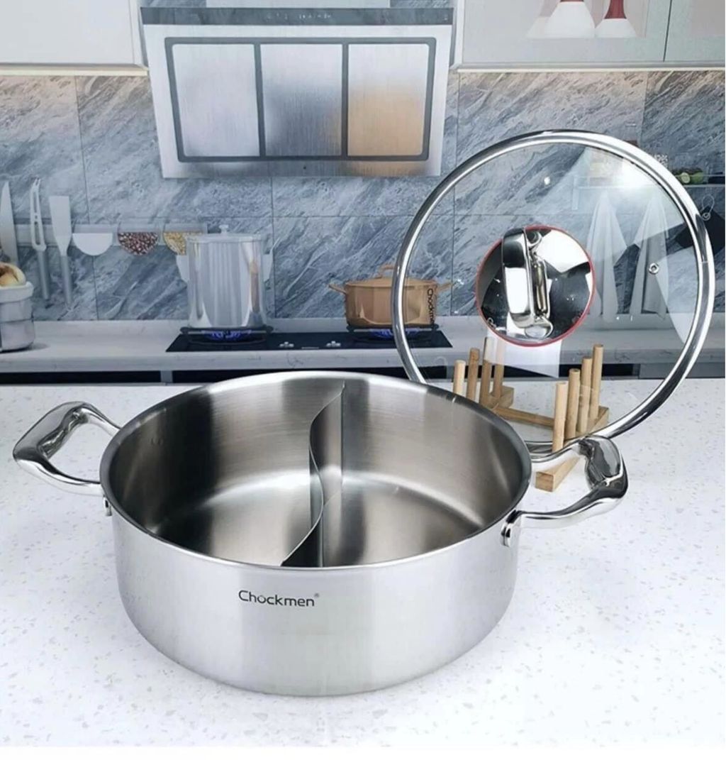Nồi lẩu hai ngăn 30cm CKM308 Chockmen CKM-ZD30HPD - Ảnh 13