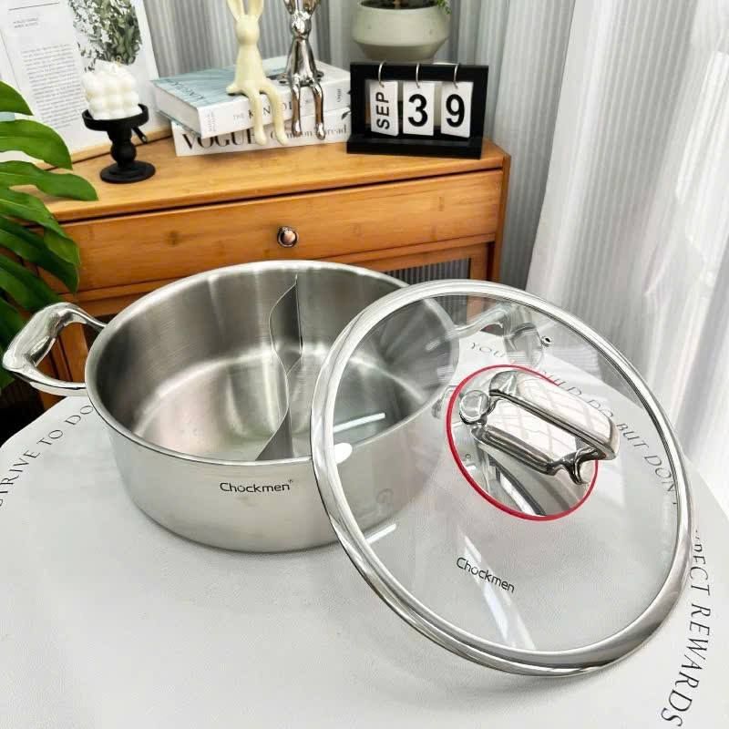 Nồi lẩu hai ngăn 30cm CKM308 Chockmen CKM-ZD30HPD - Ảnh 10
