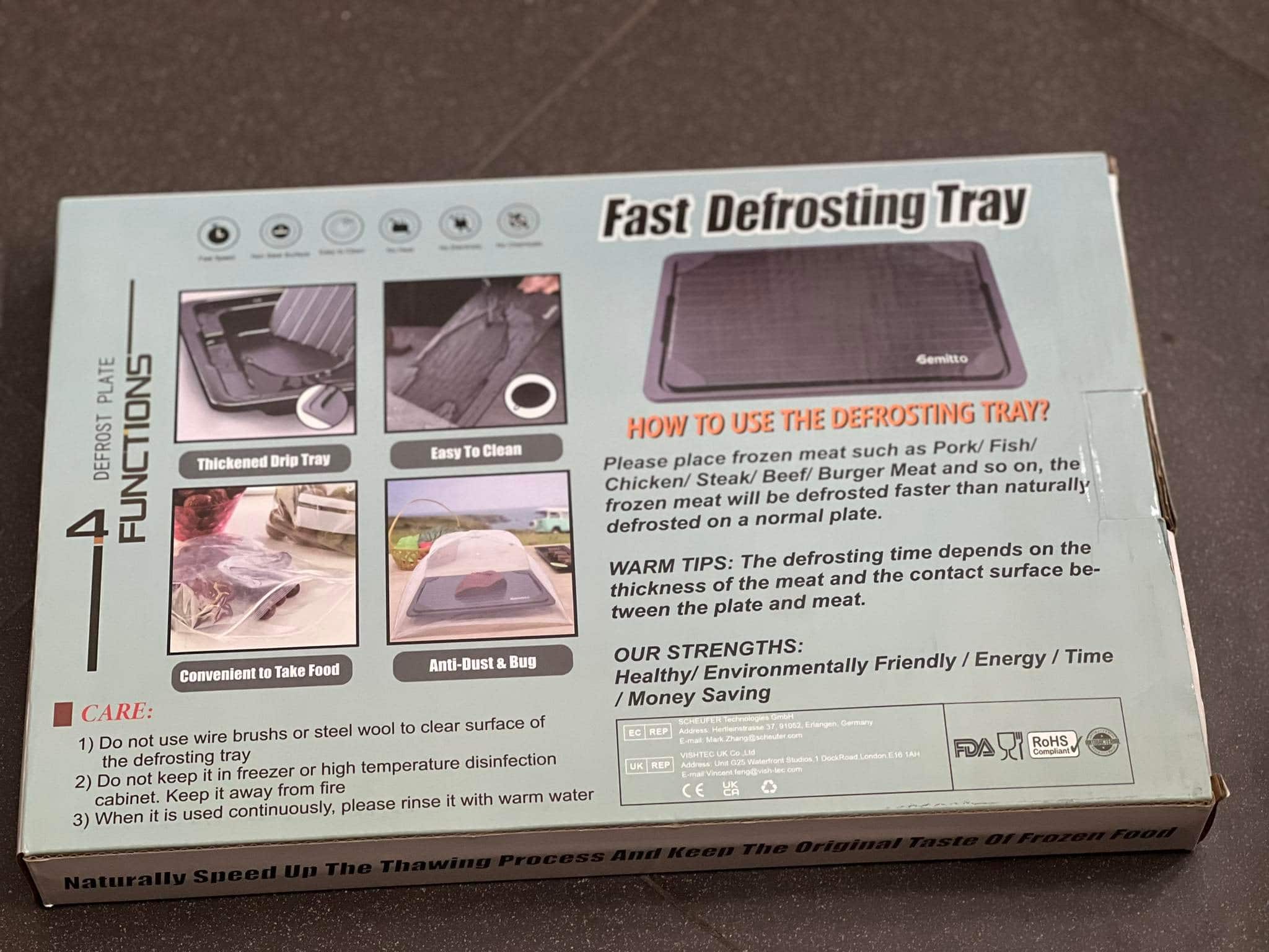 Thớt rã đông thực phẩm Gemitto – Fast Defrosting Tray – nội địa Đức - Ảnh 16