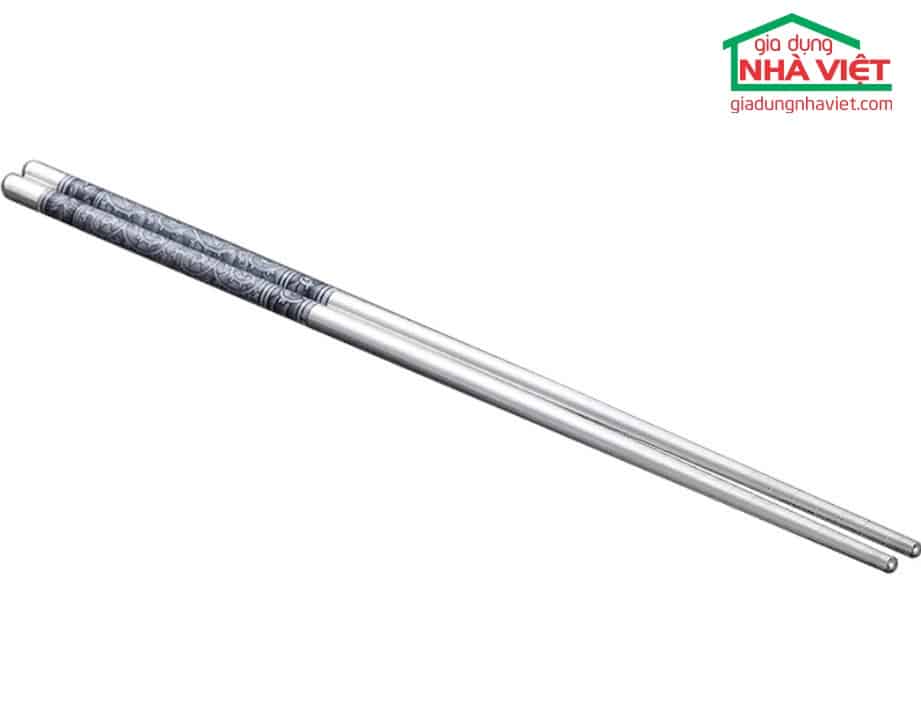 Bộ 5 đôi đũa Inox 304 Kaiwang phong cách Nhật Bản chống trơn trượt - Ảnh 5