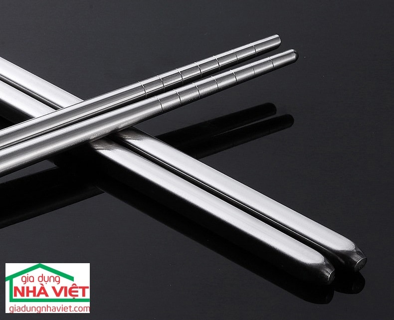 Bộ 5 đôi đũa Inox 304 Kaiwang phong cách Nhật Bản chống trơn trượt - Ảnh 20