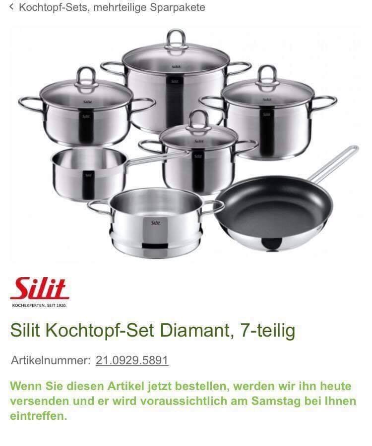 Bộ nồi 7 món Silit Diamant – hàng nội địa Đức - Ảnh 6