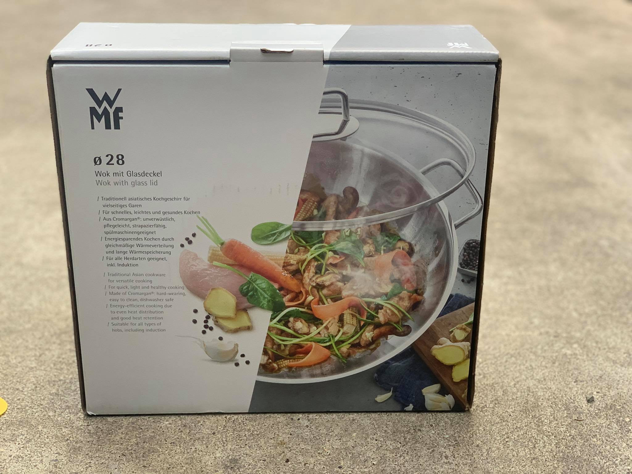 Chảo inox vung kính WMF 28cm - Ảnh 3