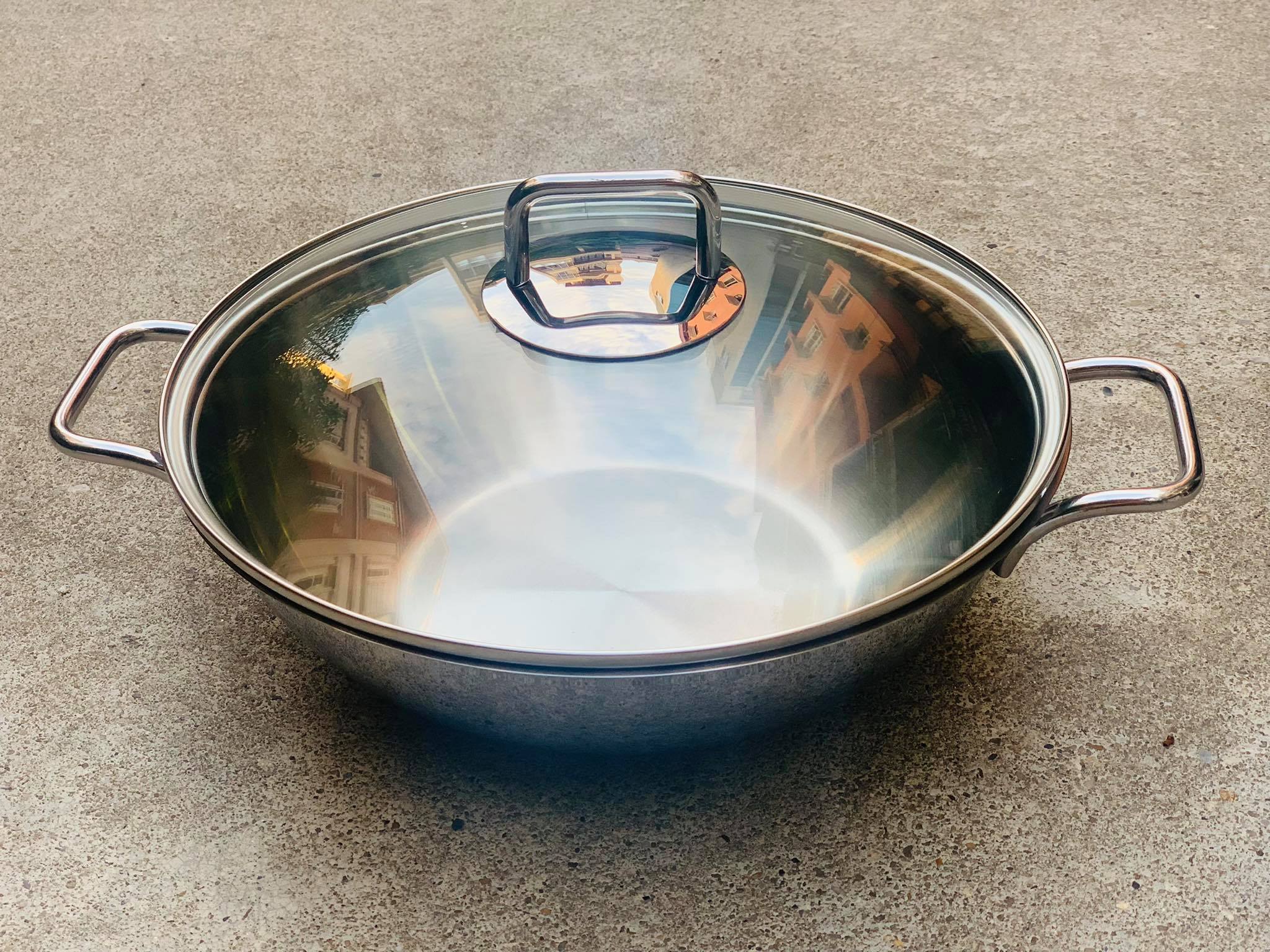 Chảo inox vung kính WMF 28cm - Ảnh 7