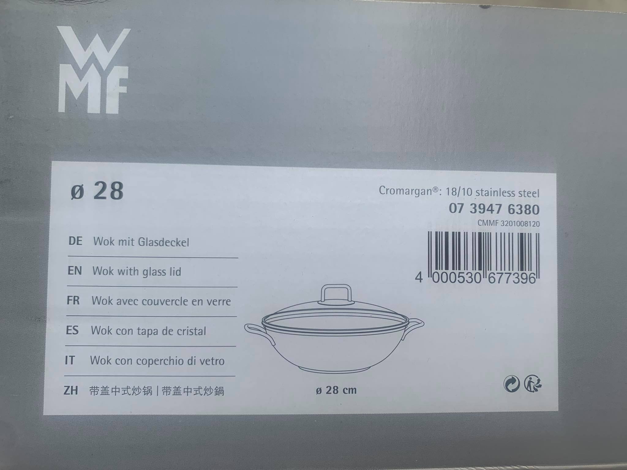Chảo inox vung kính WMF 28cm - Ảnh 4