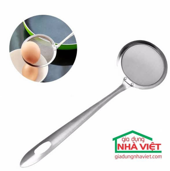Muôi lọc vớt váng dầu mỡ inox chống gỉ - Ảnh 5