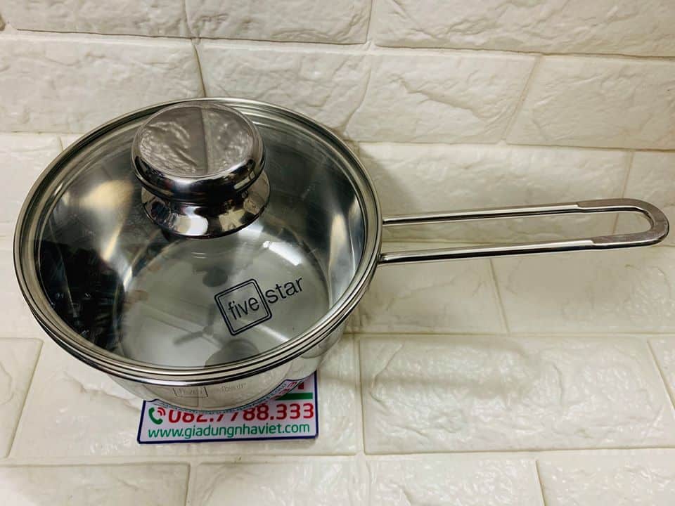 Quánh Inox 430 nắp kính 16cm FiveStar FSQ16001 - Ảnh 8