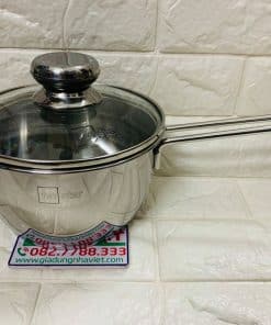 Quánh Inox 430 nắp kính 16cm FiveStar FSQ16001