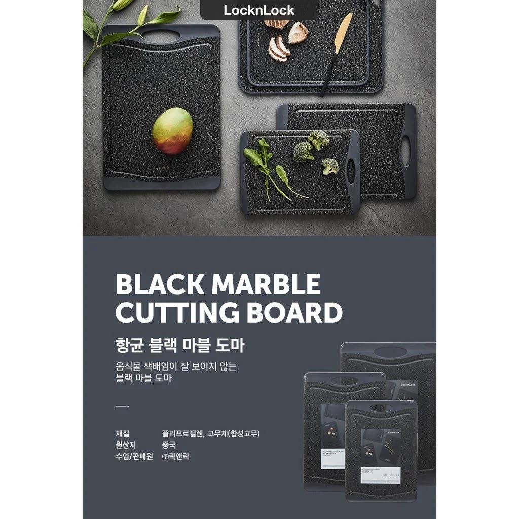 Thớt nhựa kháng khuẩn Black Marble LocknLock 3 size CKD006 CKD007 CKD008 - Ảnh 5