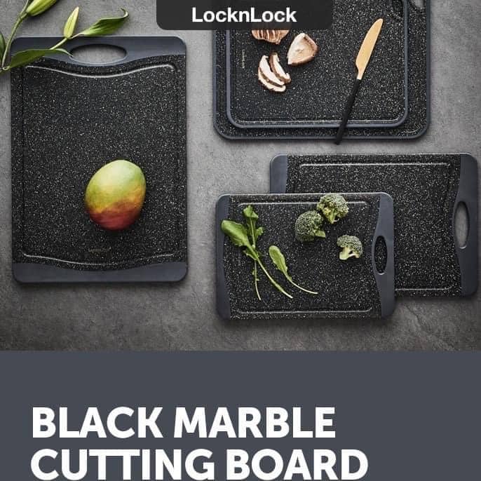 Thớt nhựa kháng khuẩn Black Marble LocknLock 3 size CKD006 CKD007 CKD008 - Ảnh 10